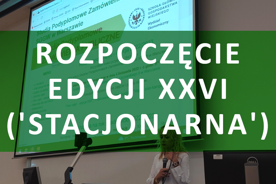 Rozpoczęcie zajęć online - Studia Prawo Zamówień Publicznych - edycja zimowa 2024/2025